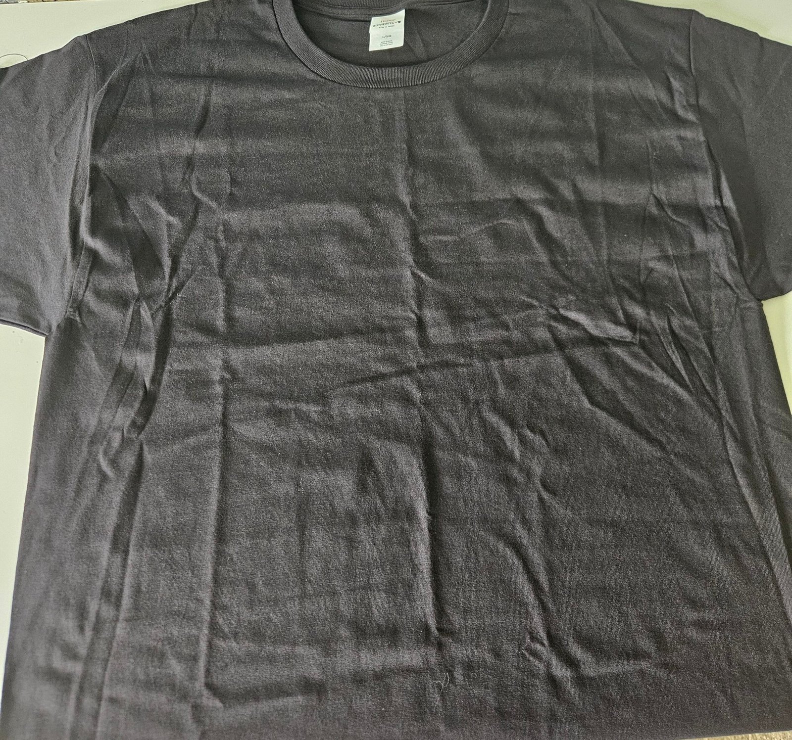 Custom Men Tee Size LG Color Black