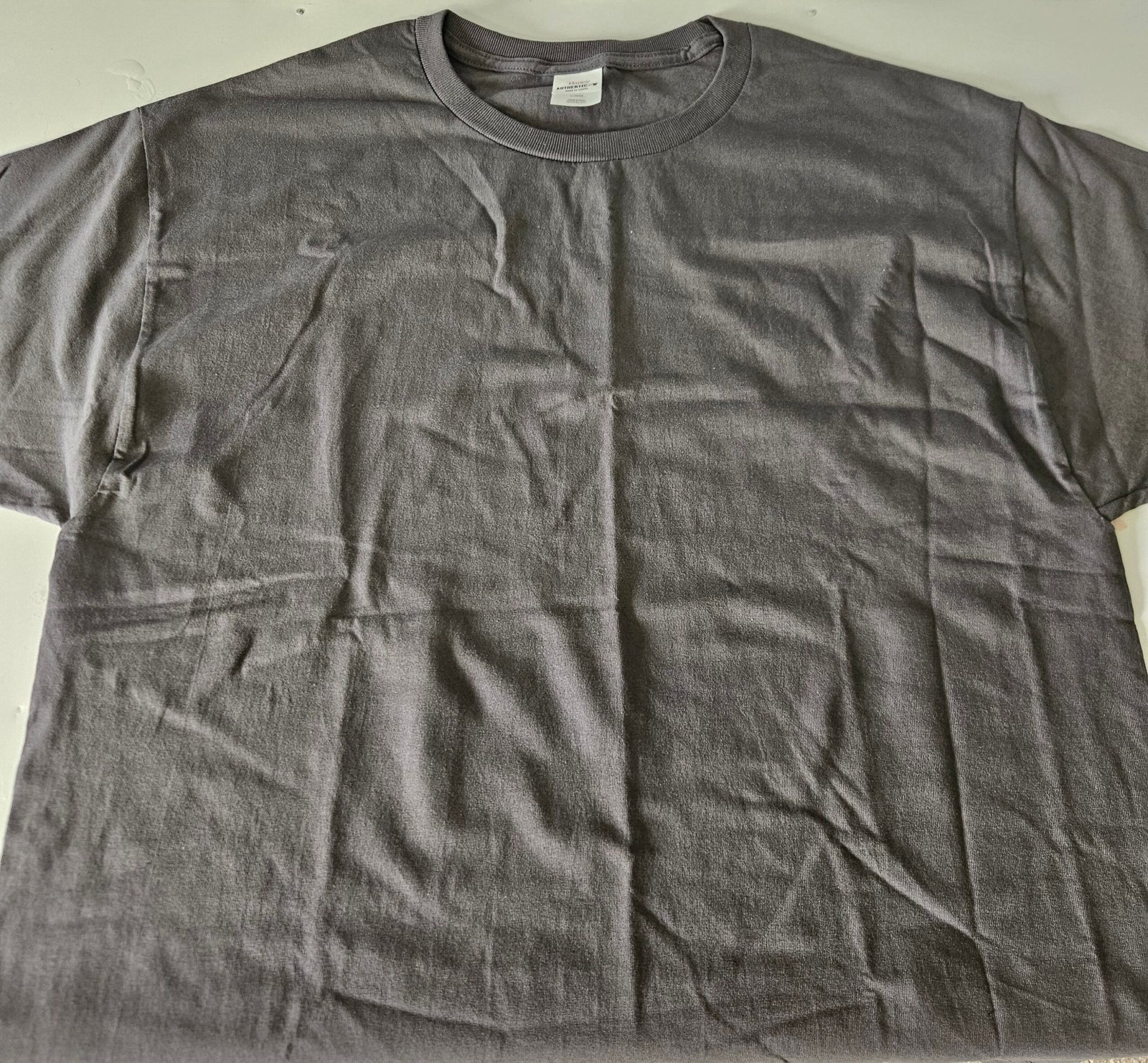 Custom Men Tee Size LG Color dark grey