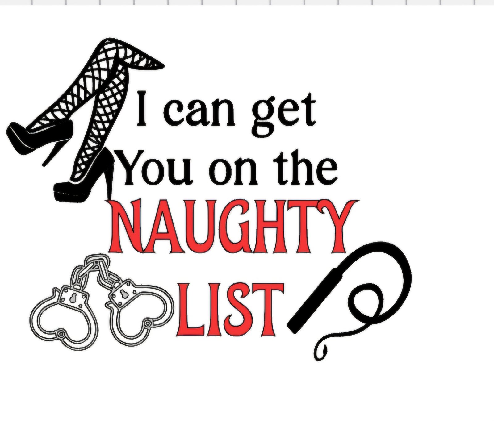 "I can get you on the naughty list" Decal